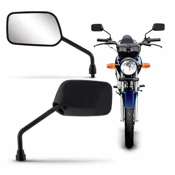 Par Retrovisor Espelho Modelo do Original quadrado Honda Titan Fan 125/150