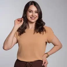 Blusa Blusinha Feminina Duna Com Botão Social Alfaiataria