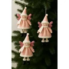 Pendente Natal Fadinha De Pano Decoração Enfeite Árvore De Natal