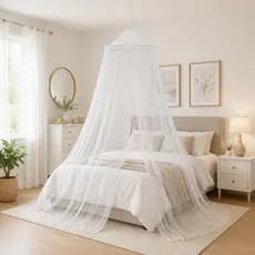 Mosquiteiro Teto Casal Box Queen Contra Mosquitos e Insetos Tecido Premium  Branco com Elástico Promoção Mosqueteiro