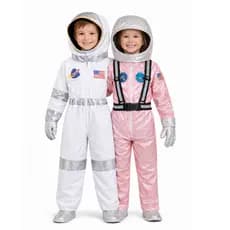 Fantasia Astronauta Infantil Luxo Unissex Completa 3 pçs Menino Menina Macacão Capacete Luvas Festa Aniversário Nasa Lua