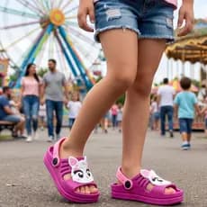 Papete Infantil Feminina Gatinha Lançamento Antiderrapante Escolar Menina Bebê Envio Imediato