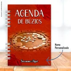 Agenda de Jogo de Búzios (TAMANHO 21x15) Umbanda e Candomblé
