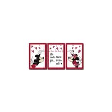 Kit Quadros Decorativos Sala Quarto Casal Mickey E Minnie 20x28