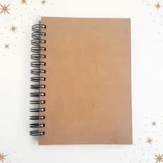 Caderno Sketchbook Desenho e Aquarela A5 21x15cm - 90g, 120g, 240g - Capa Kraft Flexível