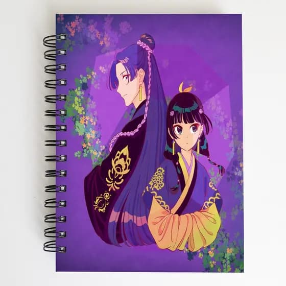 Sketchbook Caderno Desenho Aquarela A6 ou A5 Anime Os Diários de uma Apotecária MaoMao Jinshi 90g ou 120g ou 240g