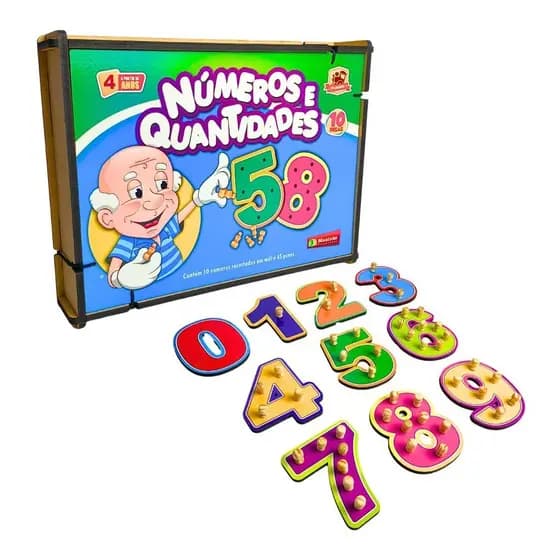Números e Quantidades Brinquedo Educativo - Maninho - 4 anos