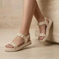 Sandália Feminina Papete Rasteira Plataforma Plana Confortável Birken Moda Elegante Tendencia Verão