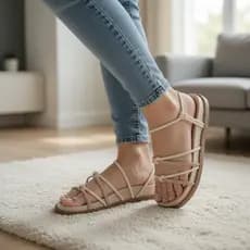 Sandália Feminina Rasteira Papete Chinelo Birken Confortável Brilho Strass Tendencia Moda Social