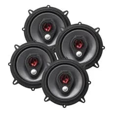 Kit 4 Alto Falante 5 Pol Renault Clio Bomber Bbr 200w Rms