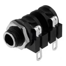 Conector Jack P10 Mono Femea Para Caixa De Som Audio