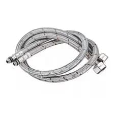Engate Mangueira Flexível Trançado Aço Inox 60cm Quente Fria