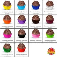 KIT 1000 a 5000 Forminhas de Papel Tradicional N°5 Para Brigadeiro Selecione Cor e Quantidade - Plac