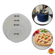 KIT 10 a 50 Disco de Isopor Descartável para Bolo Pizza Frios Selecione Tamanho e Quantidade