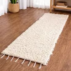 Tapete Passadeira Felpudo Boho Macio Cozinha Sala Quarto 1,6m x 0,5m