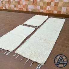 Jogo de tapete Felpudo Boho 1 Passadeira 2 Tapetes