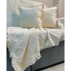 Manta Xale de Luxo Artesanal 100% Algodão