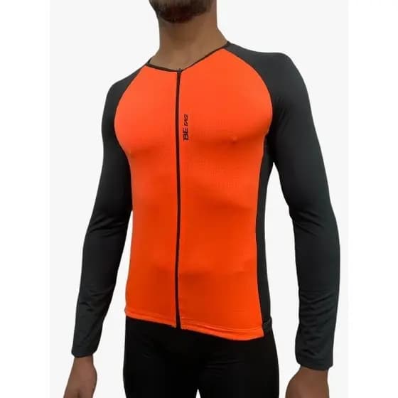 Camisa Camiseta Ciclismo Manga Longa Unissex New Fast MTB UV Inverno Micro furos Pedal Bike