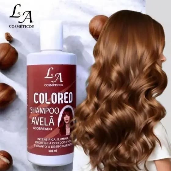 Shampoo Tonalizante Avelã Acobreado Chocolate Morena Iluminada  S/Amônia 300ml