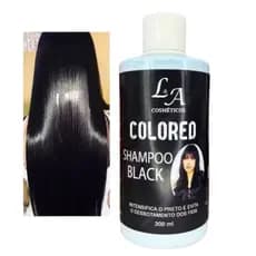 Shampoo Escurecedor Black Tonalizante Colored 300ml Super Resultado 100% Natural