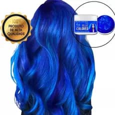 Tonalizante Azul Blue - Mechas Azuis fácil - S/ Amônia Mascara 100% Natural La cosméticos 300g