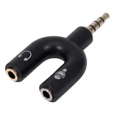 Adaptador Y Plug P2 X P3 Splitter Headset Fone Microfone