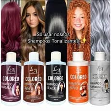 Shampoo Matizador Tonalizante Colored 300ml Efeito 100% Natural Super Resultado
