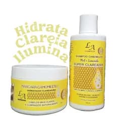 Kit Capilar Camomilete Super Clareador (Mel & Camomila) Shampoo + Máscara L&A Cosméticos.