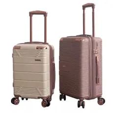 Mala De Bordo Linha Premium 10KG Zíper Dupla Rodinha Dupla 360 Cadeado Embutido Material Leve ABS