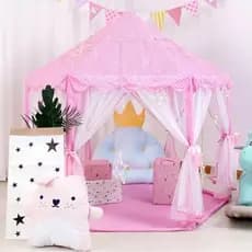 Tenda Rosa Barraca Cabana Infantil Mundo Das Princesas