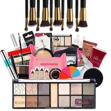 Kit Maquiagem Todos Tipos De Pele Completo Com Necessaire