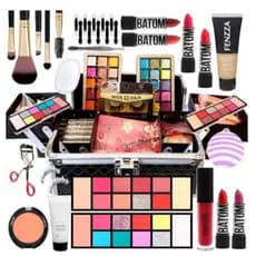 Kit Maquiagem Variedades Com Pincéis