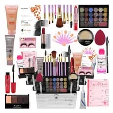 Kit Maquiagem Economia Com Pincéis