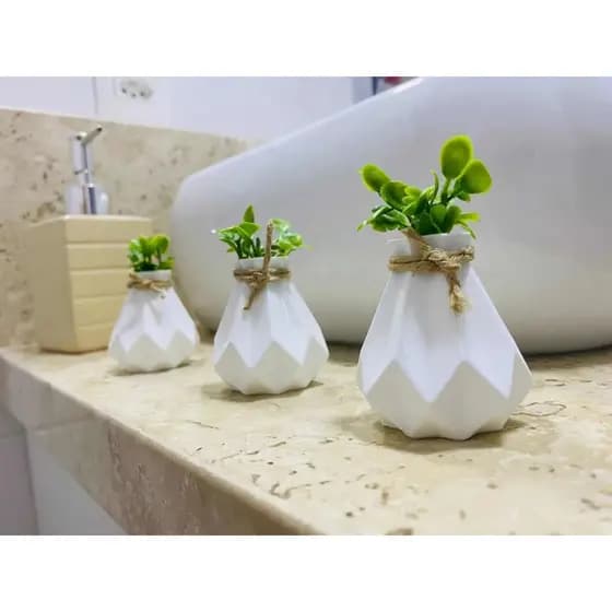 Vasinhos com Plantas Decoração Cozinha Sala e Banheiro