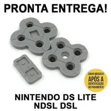 Kit Borrachas Condutivas Nintendo Ds Lite Ndsl Dsl Novo!