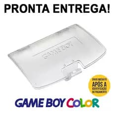 Tampa Gameboy Color Clear Gbc Tampinha Game Boy Pilha Door Nova!