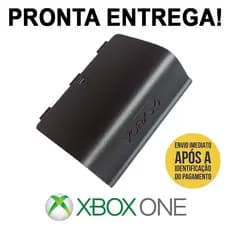 Tampa Controle Xbox One Preta Traseira Suporte Bateria Pilha Nova!