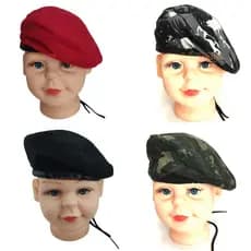 Boina Tática Infantil Estilo Militar Veste 5 a 10 Anos