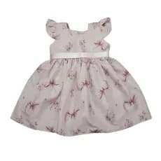 Vestido de Festa Infantil com Saia Franzida e Laço