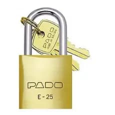 Cadeado com Chave Pado Dourado LT-25MM