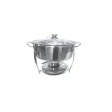 Rechaud Redondo Banho Maria Aço Inox 5 L Gp Inox Gp405