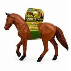 Cavalo Brinquedo Realista Vinil Macio 25cm Infantil Decoração Fazenda