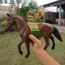 Cavalo Brinquedo Em Vinil Farm Animals Animais Da Fazenda Colecionável Cometa Farm