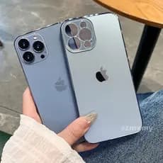 Capa De Vidro Fosco Compatível Com IPhone 11 12 13 14 Pro Max Proteção Da Lente Do PC