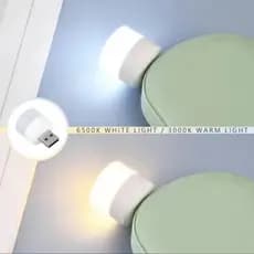 Kit com 2 mini luminárias USB (Luz Branca e amarela)
