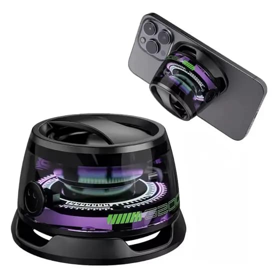 Mini Caixa de Som Portátil G200 IPX6 Magnética Bluetooth 5.4 Bateria 6h