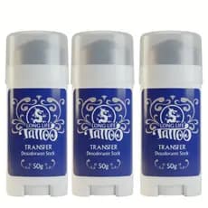 Kit 3 Transfer Stick Bastão Tattoo Long Life 50g Pele Humana e Treino