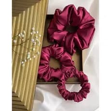 Kit 5 Gominhas de Cetim Scrunchie Artesanal | Tamanhos P, M e G | Escolha as Cores 💖