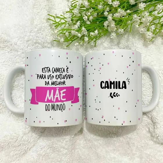 Caneca personalizada Dia das Mães - presente - Nomes