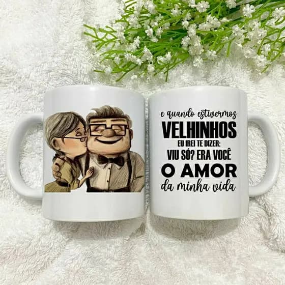 Caneca Up! altas aventuras- casal,namorados
